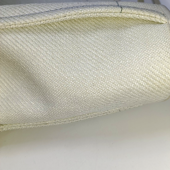 Chanel Deauville Tote Light Blue Denim Leather Trim Small 32cm