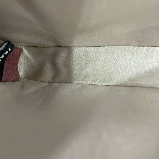 Chanel East West Chocolate Bar Travel Line Pink Fabric Shoulder Bag