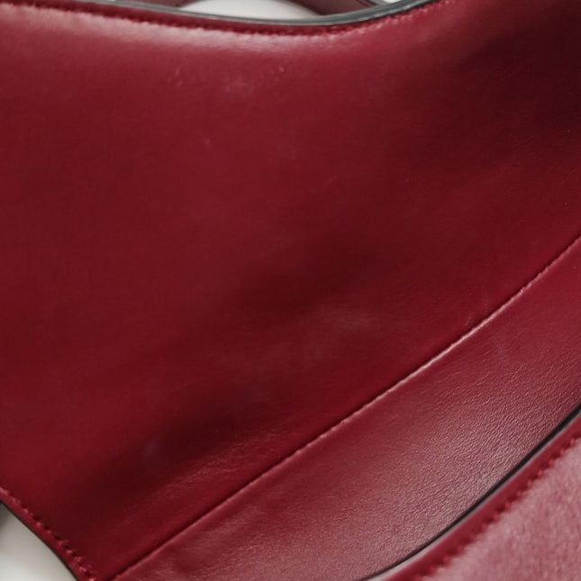 Sold Dior Saddle Shoulder Bag Medium Red Smooth Leather Gold Hardware