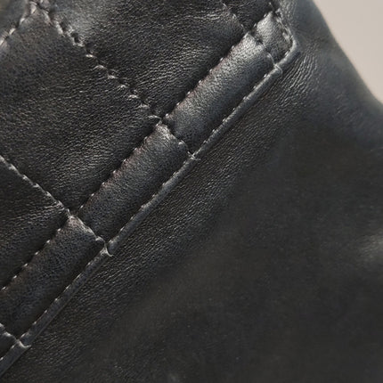 Chanel 2.55 Black Lambskin Square Stitching Shoulder Bag