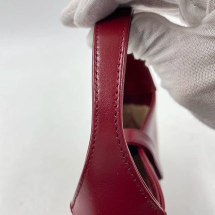 Sold Gucci Jackie 1961 Mini Burgundy Leather Bag Two Way Carry Never Worn