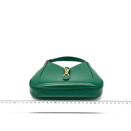 Sold Gucci Jackie 1961 Mini Handbag in Green Leather with Adjustable Strap