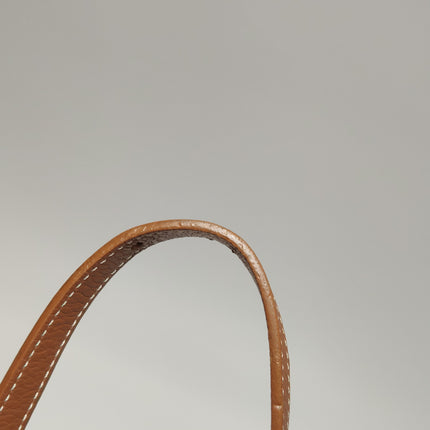 Goyard Saigon Mini Brown Canvas and Leather Wooden Top Handle Crossbody Bag