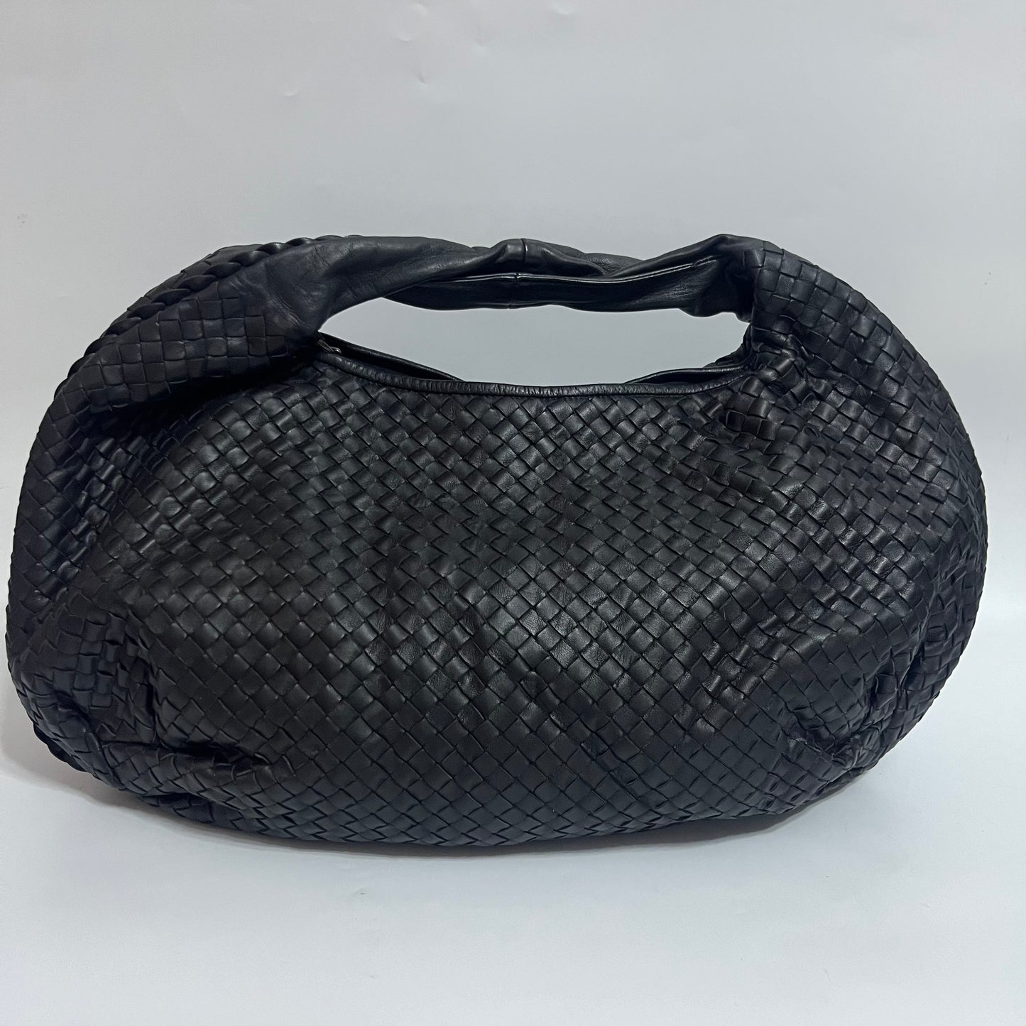 Bottega Veneta Belly Hobo Intrecciato Black Large 50cm-Luxbags