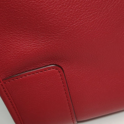 Loewe Amazona 36 Medium Red Leather Horse Lock Gold-tone Hardware