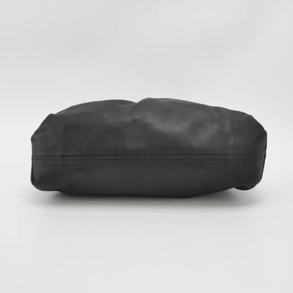 Bottega Veneta Pouch Calfskin Leather Black Large