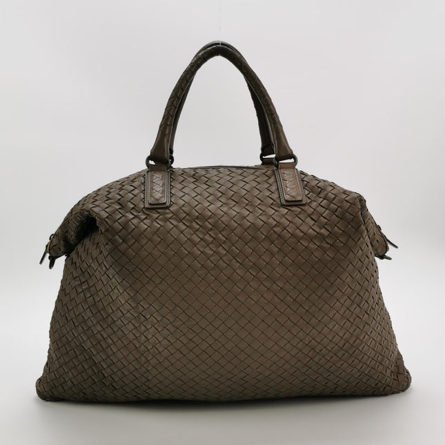 Bottega Veneta Maxi Convertible Tote Dark Chocolate Brown Leather 50cm