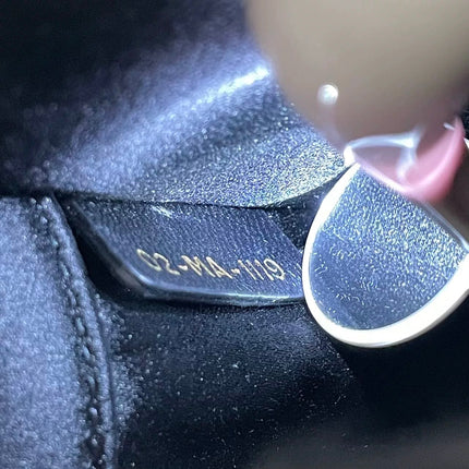 Dior Saddle Mini Silk Handbag Black with crystals