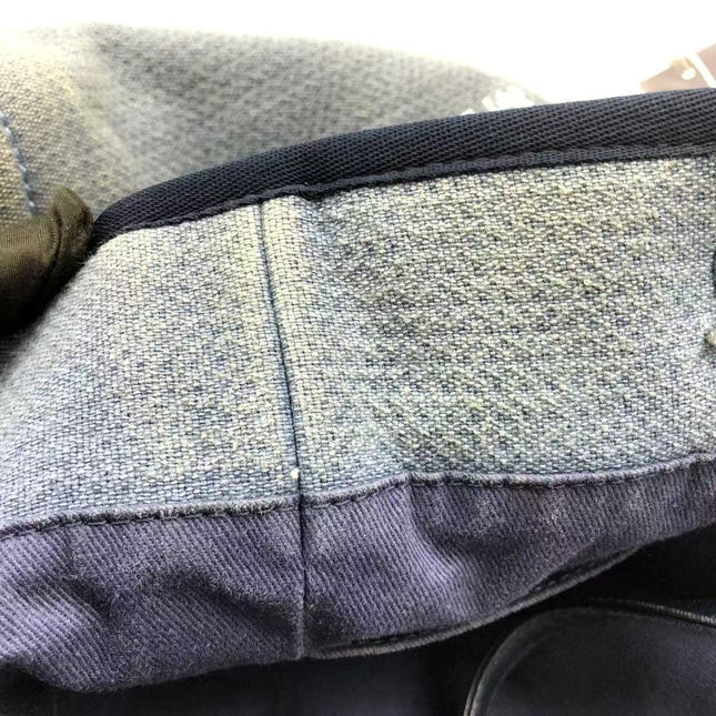 Chanel Deauville Tote Medium Navy Denim Top Handle 2012