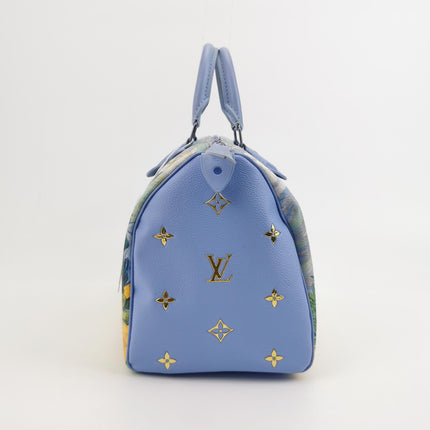 Louis Vuitton x Jeff Koons Speedy 30 Van Gogh Top Handle Bag