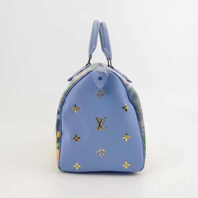 Louis Vuitton x Jeff Koons Speedy 30 Van Gogh Top Handle Bag