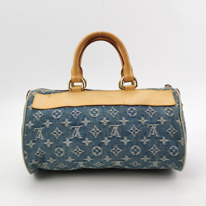 Louis Vuitton Blue Denim Neo Speedy Boston Bag