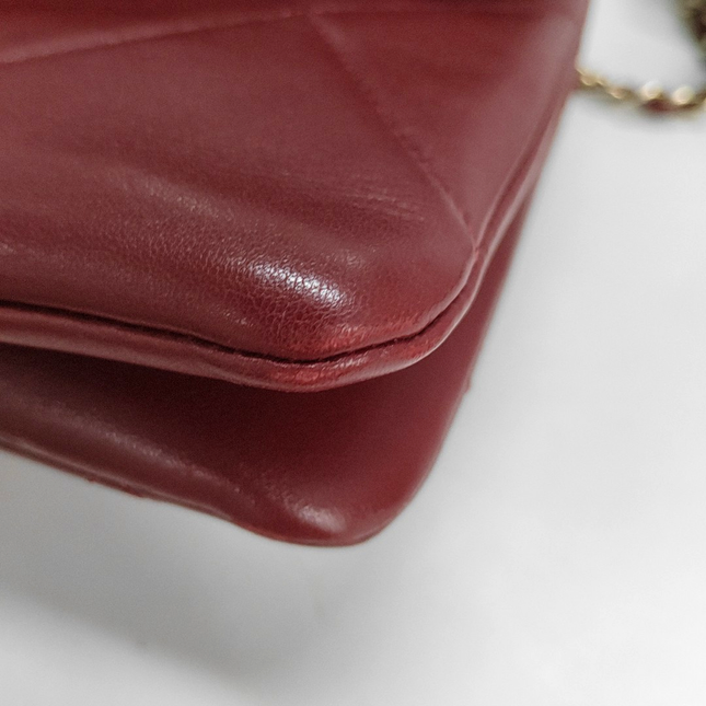 Sold Chanel Trendy CC Flap Crossbody Bag Medium Lambskin Leather Burgundy, 2019