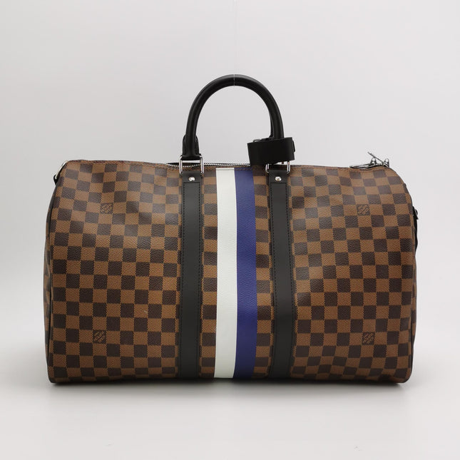 Louis Vuitton Savannah Keepall 45 Bandouliere Giraffe on Brown Damier Canvas