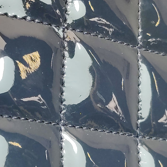 Chanel Coco Shine Small Tote Black Quilted Patent Leather Silver Hardware 2014-15