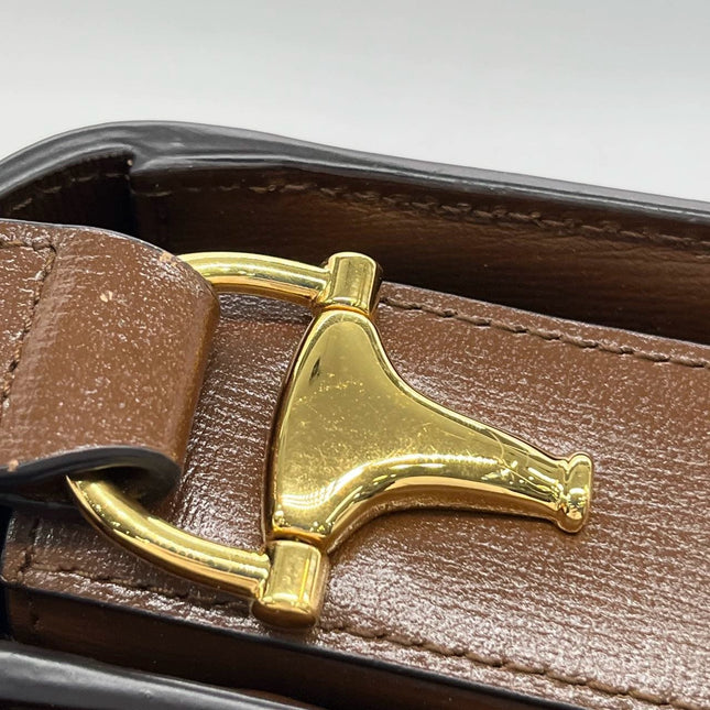 Sold Gucci 1955 Horsebit Shoulder Bag Caramel Brown Small Leather Never Worn