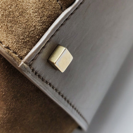 Celine Phantom Mini Dark Brown Suede Leather 30cm