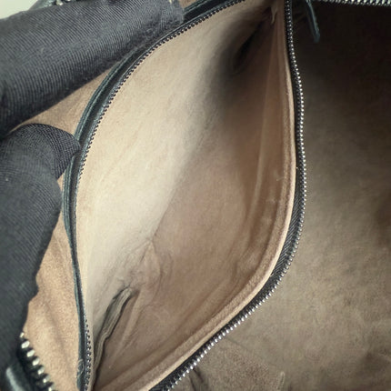 Bottega Veneta Intrecciato Hobo Bag Medium Black Leather 47cm