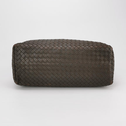 Bottega Veneta Garda Dark Brown Intrecciato Nappa Leather Large 33cm