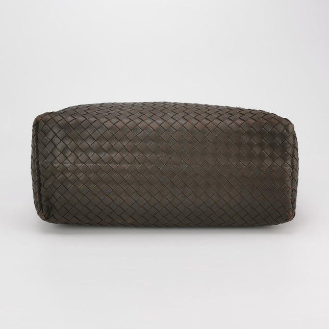 Bottega Veneta Garda Dark Brown Intrecciato Nappa Leather Large 33cm