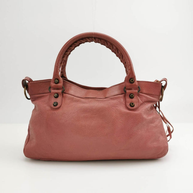 Sold Balenciaga City Bag Pink with black hardware Classic Crossbody Bag