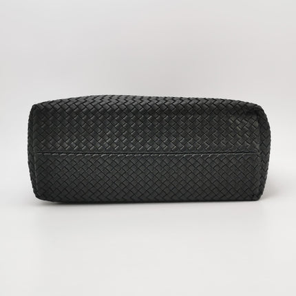 Bottega Veneta Reissued Cabat Intreccio Leather Tote Bag Black 40cm