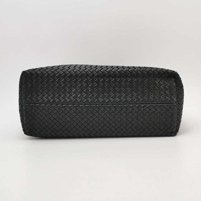 Bottega Veneta Reissued Cabat Intreccio Leather Tote Bag Black 40cm