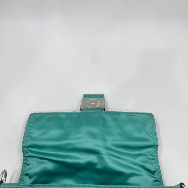 Fendi Baguette Cargo Multipocket Tiffany Blue Nylon 3-way Bag
