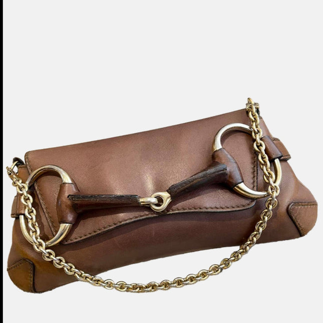 Gucci Horsebit 1955 Small Coffee Brown Leather Shoulder Bag-Luxbags