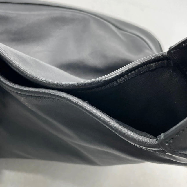 Gucci Jackie 1961 Large Black Calfskin Leather With Long Strap