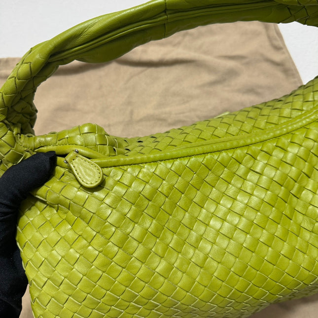 Sold Bottega Veneta Hobo Bag Large Leather Mela Green 47cm