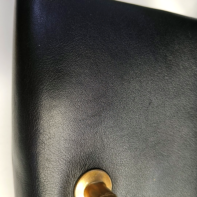 Chanel Classic Flap Mini Pearl Chain Black Lambskin Gold Hardware