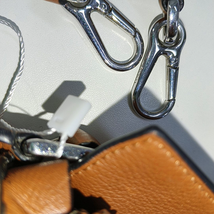 Loewe Puzzle Mini Caramel Tan Calfskin Leather Crossbody Bag