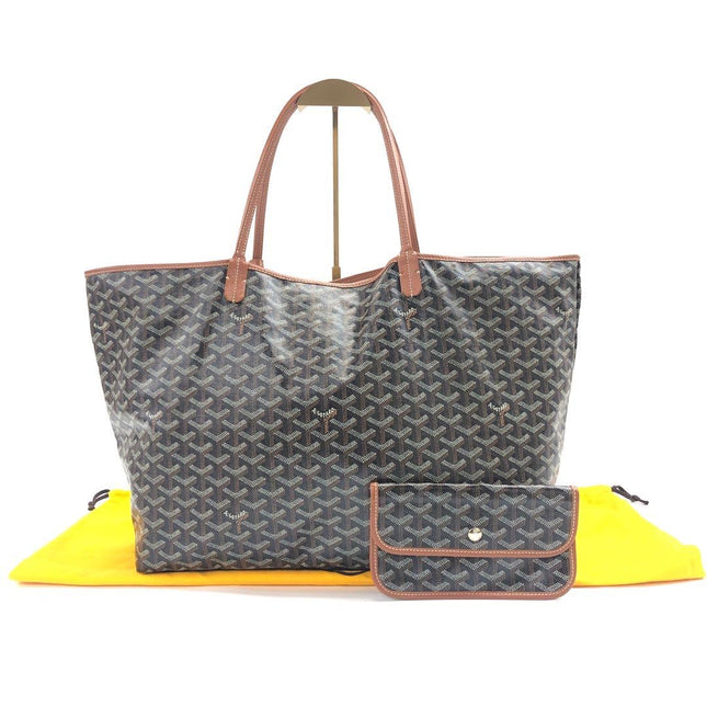 Goyard Saint Louis GM Tote Large Brown Goyardine Canvas 2018