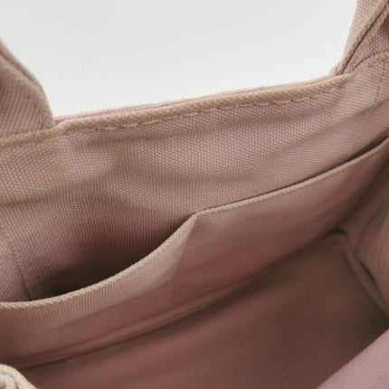Sold Prada Canape Canvas Tote Small Pink Top Handle Bag with Strap