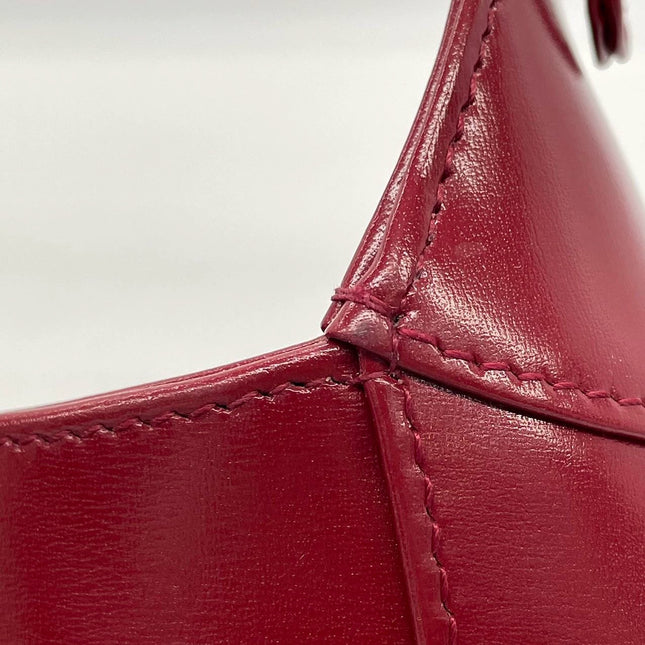 Sold Gucci Jackie 1961 Burgundy Red Leather Bag Small with Adjustable Strap
