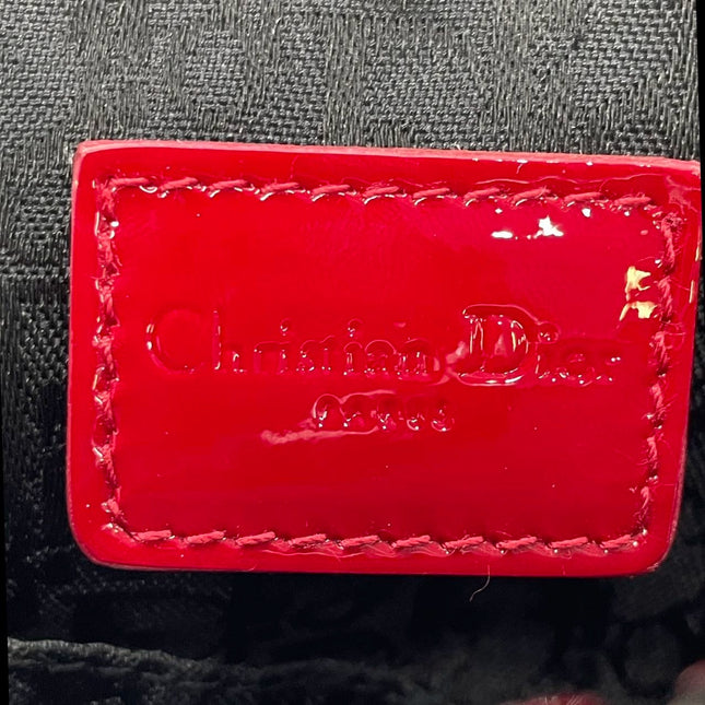 Sold Dior Saddle Vintage Classic Clutch Vintage Mini Red Silk Satin