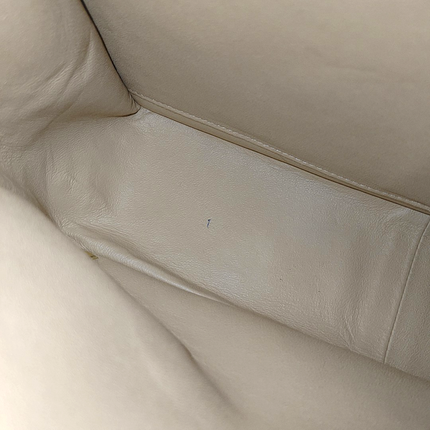 Chanel Classic Flap Jumbo Beige Lambskin Leather Single Flap with Silver Hardware