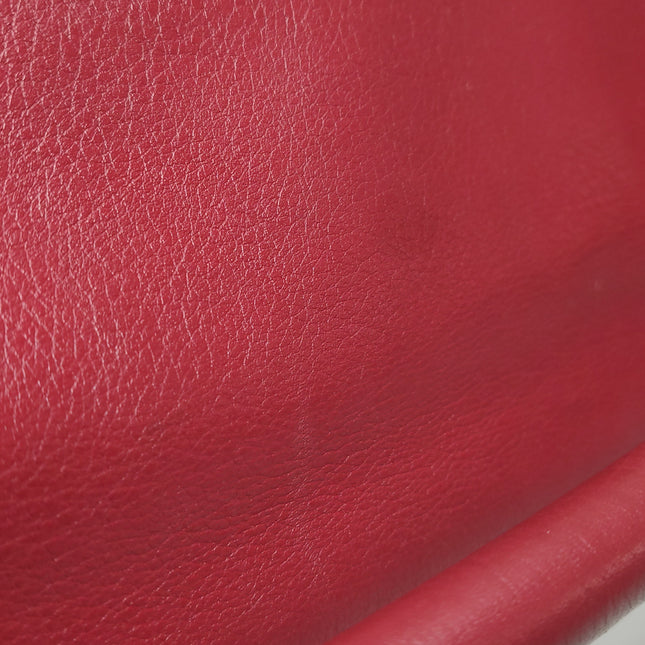 Loewe Puzzle Medium Red Leather with Zipper Crossbody Bag