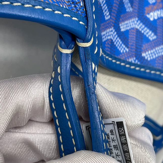 Sold Goyard Saint Louis PM Tote Medium Blue