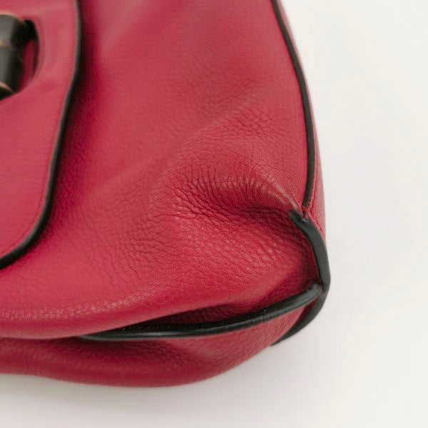 Sold Gucci Pink Leather Small Bamboo Daily Top Handle Bag
