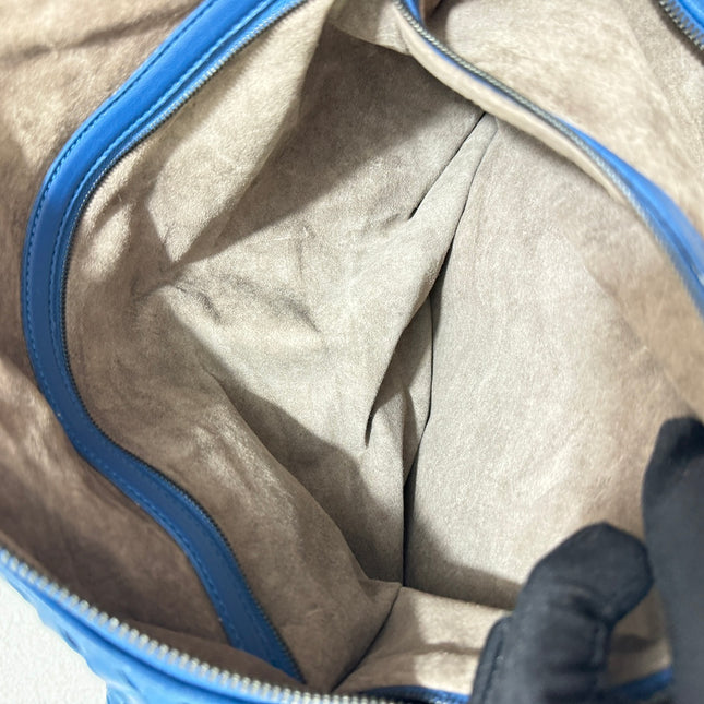 Bottega Veneta Maxi Convertible Tote Bag Hobo Navy Leather Two-way Carry 50cm