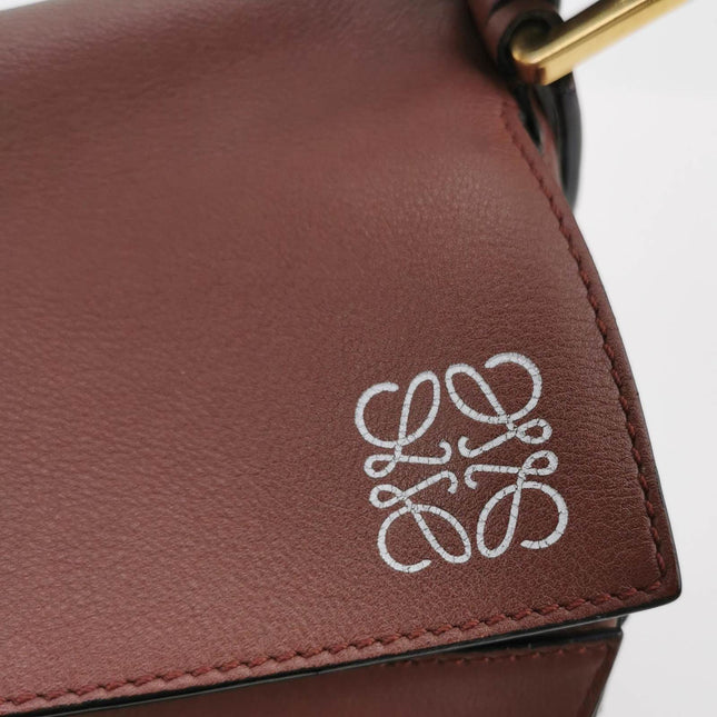 Sold Loewe Puzzle Medium Dark Brown Calfskin leather Bag