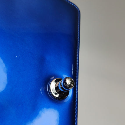 Chanel Le Boy Small Electric Royal Blue Patent Leather Bag