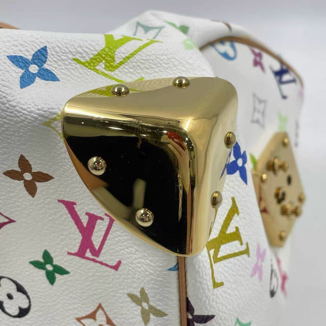 Louis Vuitton x Takashi Murakami Speedy 30 Lock White Multicolor
