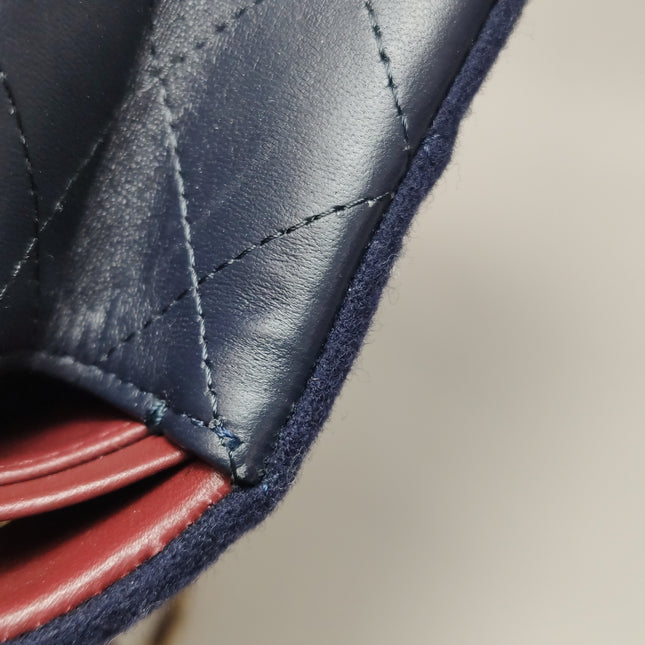 Chanel Medium Classic Double Flap Bag Métiers d'Art Paris-Hamburg 2018 Wool Nautical Charms