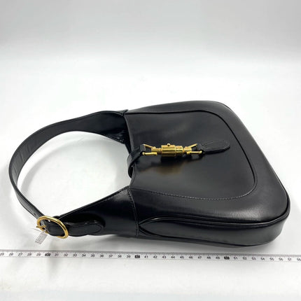 Sold Gucci Jackie 1961 Black Leather Bag with Adjustable Strap