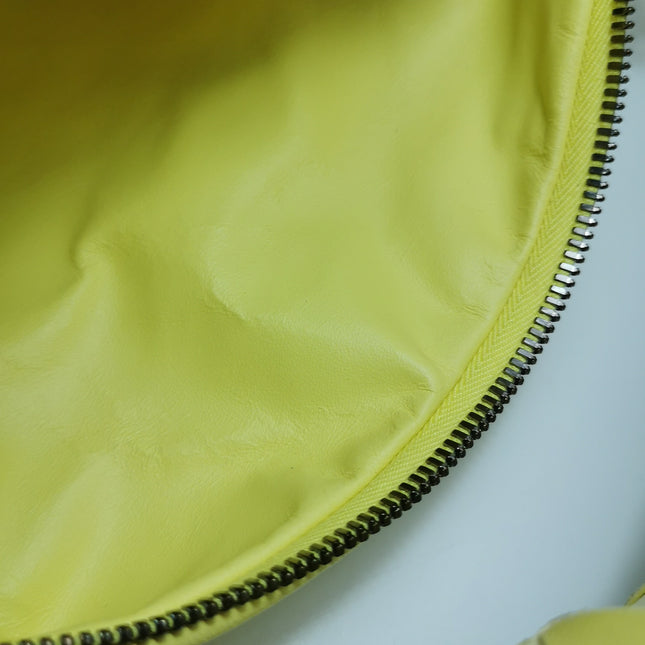 Bottega Veneta Teen Jodie Yellow White Checkered Intrecciato Leather