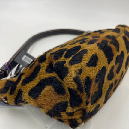 Prada Leopard Print Pony-style Calfskin Mini Clutch