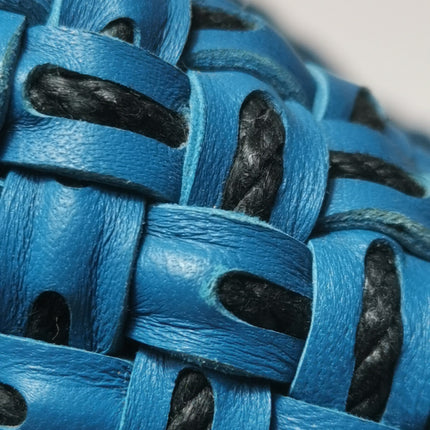 Bottega Veneta Cabat Tote Intreccio Leather Navy and Black 42cm